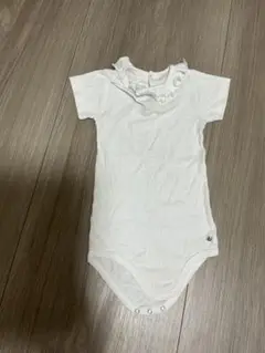 Petit bateau プチバトー フリル付き ロンパース86cm