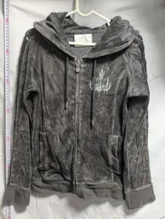 Rady グレー フード付き ジップアップパーカー