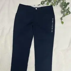 美品　NEW BALANCE レディース　ネイビー スリムフィットパンツ