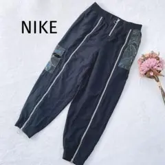 NIKE【ナイキ】アイコンクラッシュトラックパンツ　ジョガー　ブラック　M