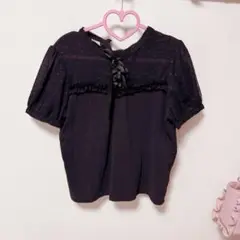 ハートチュールヨークカットソートップス Secret Honey