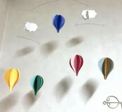 モビール⭐︎ カラフル　気球　⭐︎ハンドメイド