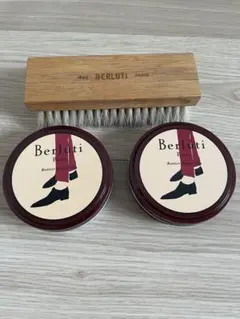 Berluti 靴クリーム&ブラシ ケアセット Berluti ベルルッティ シューケアセット 靴磨き ポーチ付き