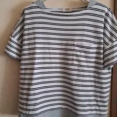 BEAMS HEART ストライプ 半袖Tシャツ