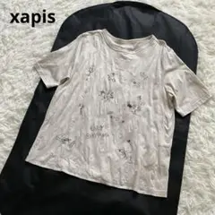 xapis カピス　半袖Tシャツ　クリームベージュ
