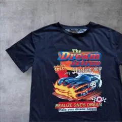 【SHINE】黒Tシャツ 車プリント　古着