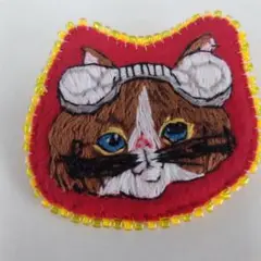 Cat song猫のブローチ