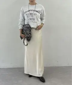 美品❤️SHENERY ロングスカート 36 アイボリー