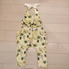 花柄フリル付きパンツセット 80 ハルウララ
