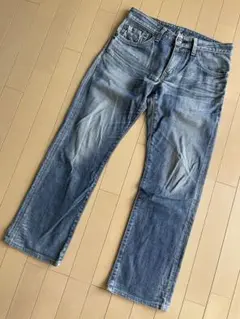 エドウィン503★ダメージ加工ストレッチデニムジーンズ★ブルートリップ★W30