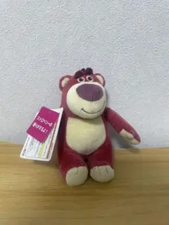 タグ付き　トイ•ストーリー　マスコット　ロッツォ　バッジ