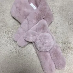 メゾピアノジュニア うさぎもこもこマフラー