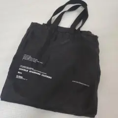 ダブルスタンダードクロージング　エコバッグ　ブラック　ショッパー