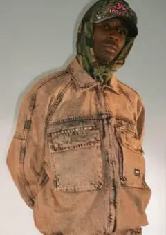 PALACE ブラウン デニムジャケット
