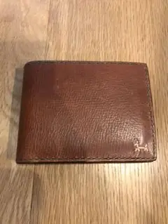 アンリークイール HENRY CUIR 二つ折り財布 ワンちゃん刺繍