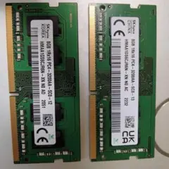 SK hynix 8GB DDR4 3200MHz メモリ 2枚組