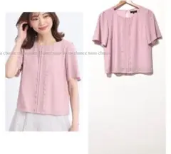 23ss 美品　リフレクト　洗える　接触冷感　ブラウス　半袖　クルーネック　7
