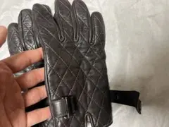 バーバリー ブラックレーベル レザー グローブ 手袋 BURBERRY BLACK LABEL - バーバリーブラックレーベル レザー