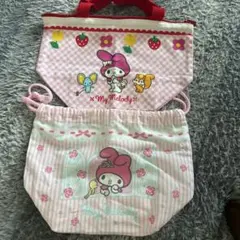 My Melody 給食袋 ピンク