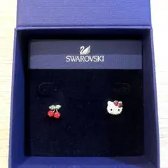【未使用品】スワロフスキー ピアス キティ
