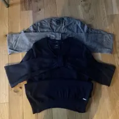 HUGO BOSS ニット　2枚セット　黒&グレー