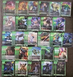 ガンダムカードゲーム　緑　R以下