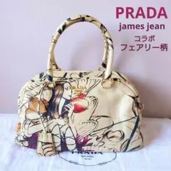PRADA プラダ James Jeanコラボ フェアリー柄 ボストン バッグ