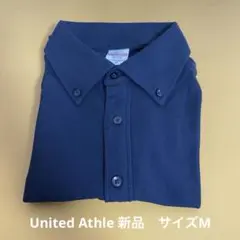 新品　United athle ポロシャツ ブラック　サイズM ボタンダウン