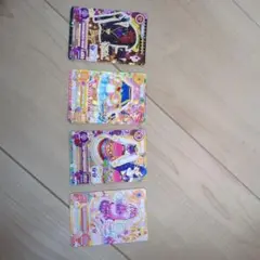 アイカツカードセット　レア 4枚
