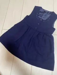美品 ファミリア ウール ワンピース