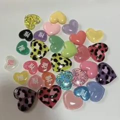ハートデコパーツ