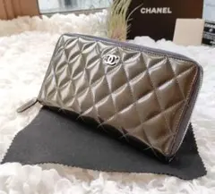 ✨良品✨ シャネル CHANEL 財布 長財布 マトラッセ ラウンドファスナー
