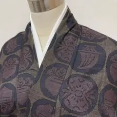 KN3606 大島紬 身丈155cm 着物 正絹
