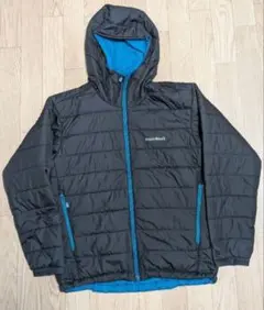 モンベル　サマーランド　パーカ　Mens Mサイズ ブラック/ブルー