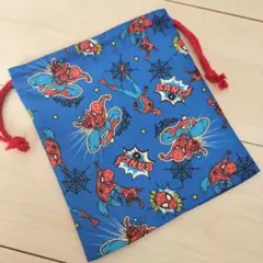 新品未使用☆スパイダーマン　巾着②　MARVEL好きに☆