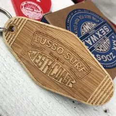 LUSSOSURF★Motel Key tag モーテルキータグ ウッド★
