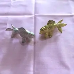 金魚カードホルダー　金銀2個組