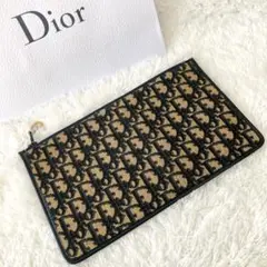 美品✨Dior ディオール トロッター柄 クラッチバック ポーチ