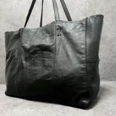 KMK KINGLY MASK lamb leather tote bag