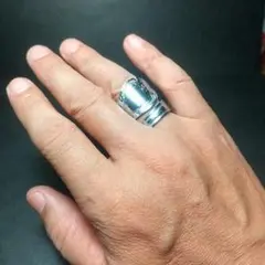 サイズ約19号 スプーンリング スパイラル solid