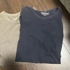 GU ジーユー コットンクルーネックT Tシャツ S 2枚セット
