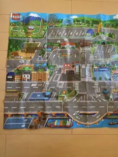トミカプレイマット 道路と街の風景