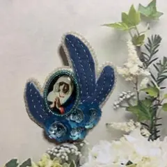 刺繍 マリア様 ブローチ 7