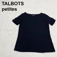タルボットプチ　Tシャツ　カットソー　袖ボタン　シンプル　コットン（418）