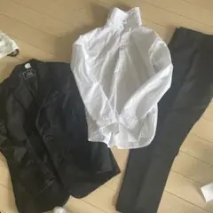 男の子フォーマル3点スーツセット140美品 ネクタイおまけ