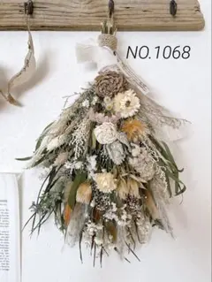 ドライフラワースワッグ❁⃘グレビリアとセルリア❁⃘ネイティブナチュラル【37㎝】