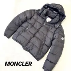 MONCLER サイズ3 黒色　CHEVALIER ダウン　フード　ダブルジップ