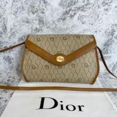 極美品 クリスチャンディオール ショルダーバッグ CDロゴ 金具