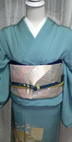 流れるラインの袋帯(六通/新品)