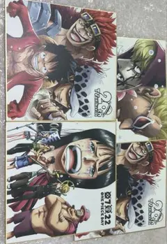 ONE PIECE ワンピース　まとめ売り　缶バッジ　色紙